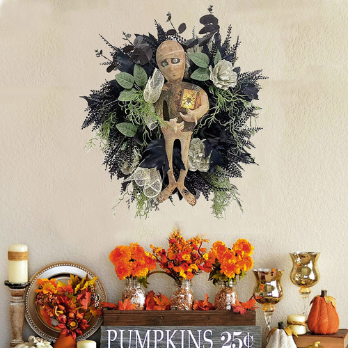W New Guirnalda De Halloween Para Decoración De Puerta De En