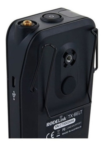 Micrófono RODElink Filmmaker Condensador Omnidireccional color negro