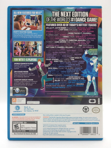 Just Dance 2014 Nintendo Wii U Original Usado Mídia Física (Usado)