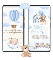 Comprar Invitación En Video Baby Shower Niño, Video Invitación