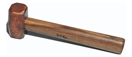 Martillo Maza D Cobre De 1 Kg Con Cabo De Madera