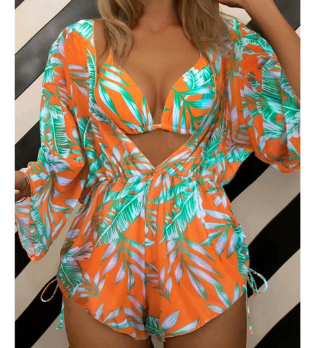 T Bikini De Retazos Para Mujer Con Almohadilla Para Pecho