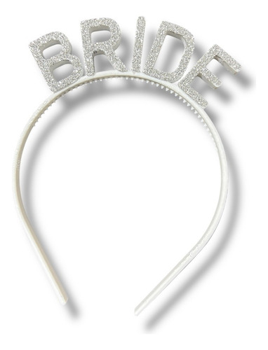 Vincha Glitter Egresados Despedida Soltera Cumple Fiesta Color Bride Glitter Plateado