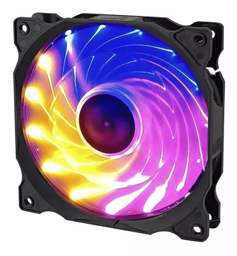 Ventilador Pc Led Tricolor 120mm