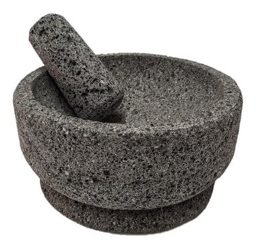 Molcajete En Forma De Copa Con Base De 20 Cm