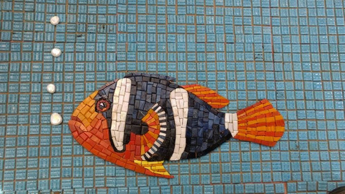 Imagen 6 de 10 de Figura Mosaico Caballito De Mar 25 Cms. Para Alberca
