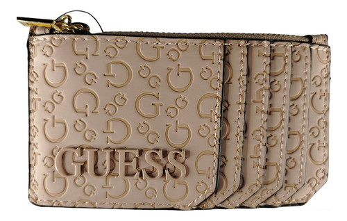 Tarjetero Guess Para Mujer Color Beige