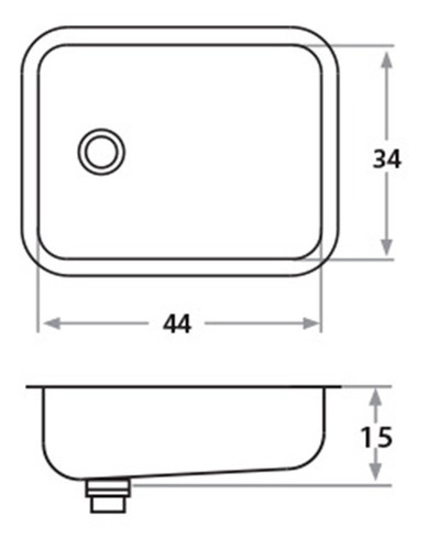 Bacha Simple Bajo Mesada Mi Pileta 243 Cocina Ahora12 Cuota