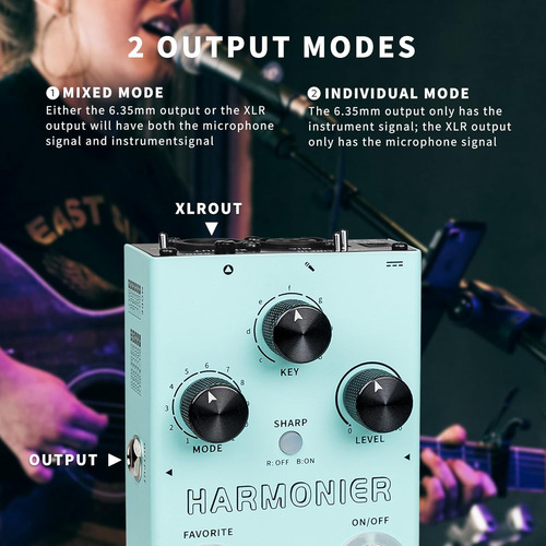 Pedal De Voz Para Guitarra Con Procesador De Efectos Voca...