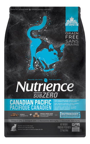 Alimento Nutrience Subzero Gato Canadian Pacific 2.27kg