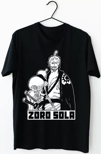 Camiseta Zoro Sola One Piece 100% Algodão Promoção