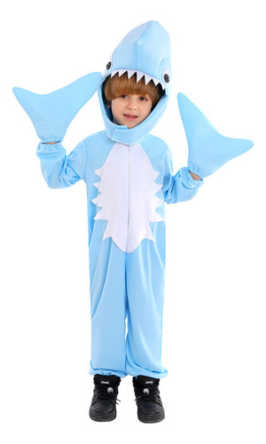 1 Halloween Shark Cos Disfraces Niños Animal Onesie Juego