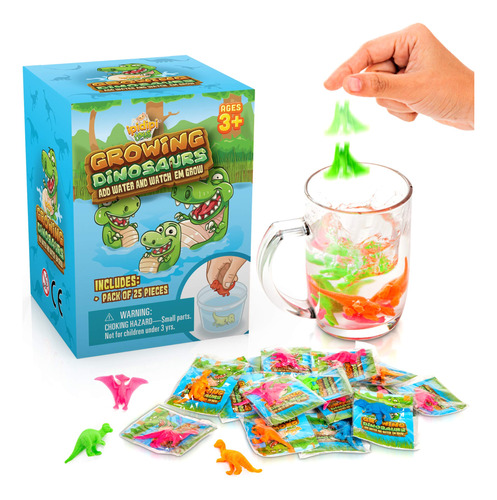 Ipidipi Toys Dinosaurios Que Crecen Agua, Paquete De 25 Unid