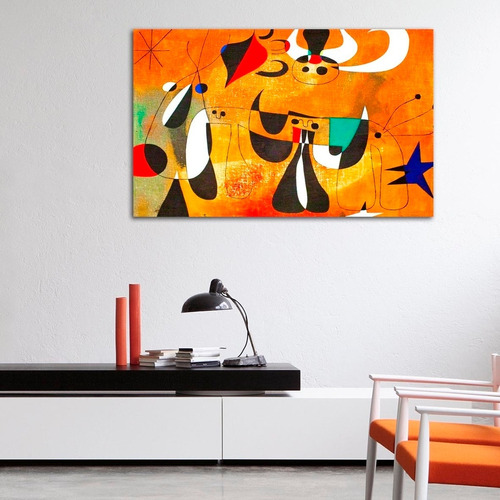 Cuadro Decorativo Moderno Joan Miro (80x50cm)