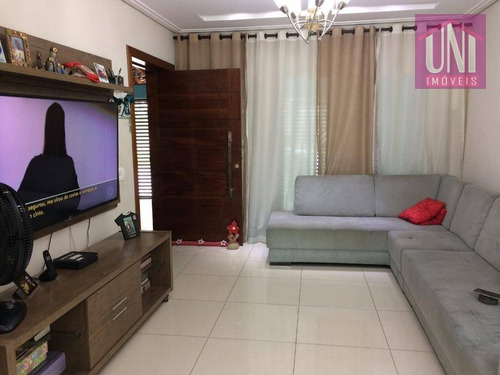 Sobrado Com 3 Dormitórios À Venda, 258 M² Por R$ 900.000 - Parque Erasmo Assunção - Santo André/sp - So0541