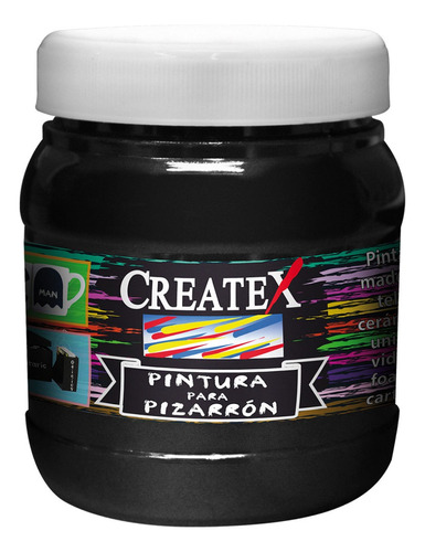 Pintura Acrilica Para Pizarron Createx Negro Mate, Fco 250ml