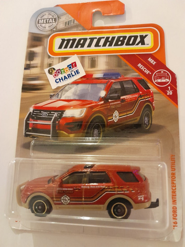 Matchbox | 2019 | '16 Ford Interceptor Utility Fire Dept