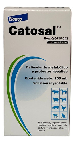 Catosal B12 100 Ml Elanco, Cerdos, Vacas, Borregos, Perro