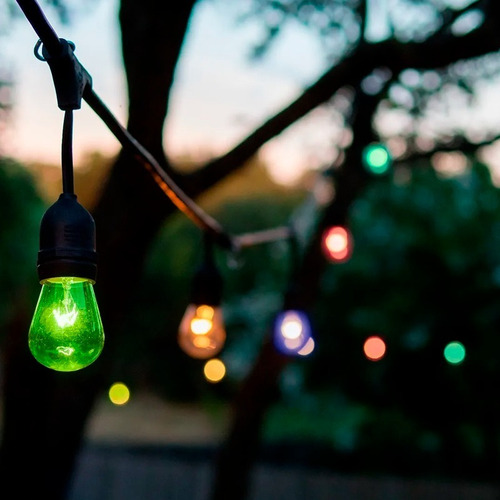 Imagen 5 de 6 de Serie De Luces Inteligente 7m Guirnalda Rgb Con 12 Focos Led