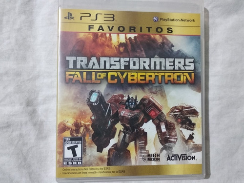 Transformers Fall Of Cybertron Juegos Ps3 Discos Playstation