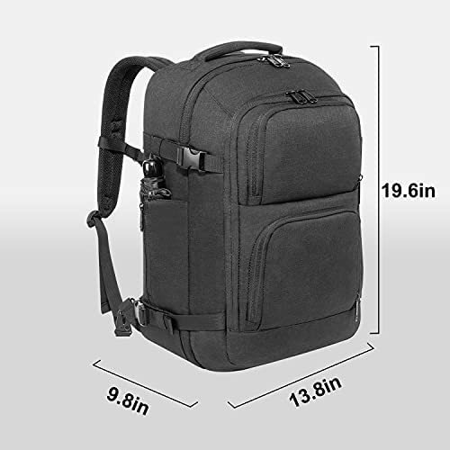Mochila De Viaje Para Laptop De 40 Lt Unisex- Negro