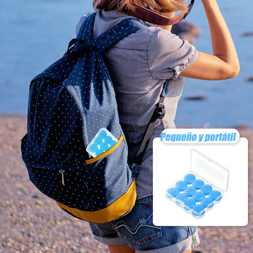 12 Tapones De Silicona Moldeables Natación - Ruido - Dormir