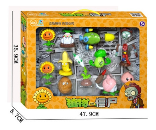 Juego Plantas Vs Zombies Colección Muñecos Juegos Infantil
