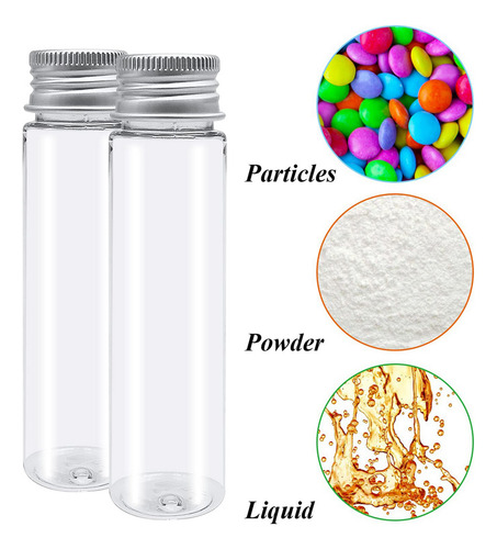60 Tubos De Ensayo De Plástico De 110 Ml, Tubos De Ensayo Pl