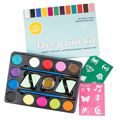 Safe Face Paint Kit 12 Paleta De Colores Para Bebés, Niño