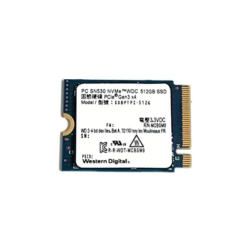 Ssd 512gb Western Digital Pc Sn530 M.2 Nvme 30mm