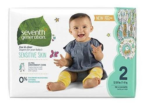 Seventh Generation Baby Pañales Gratis Y Transparentes Para