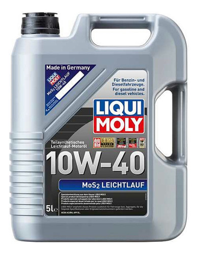 Aceite Liqui Moly 10w40 Semi Sintético 5lts