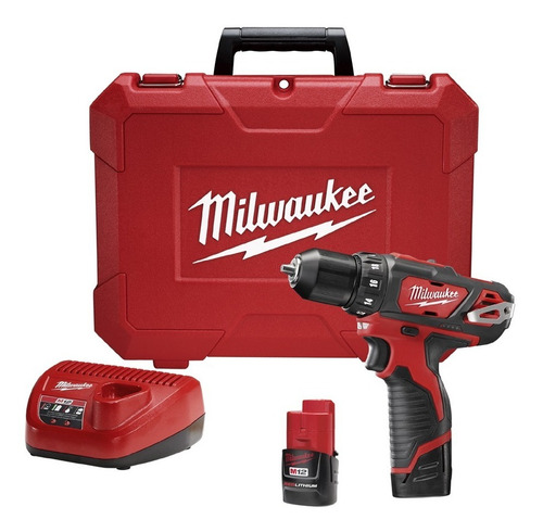 Taladro Atornillador 12v 2ah 2407-259a Milwaukee 2bat + Carg