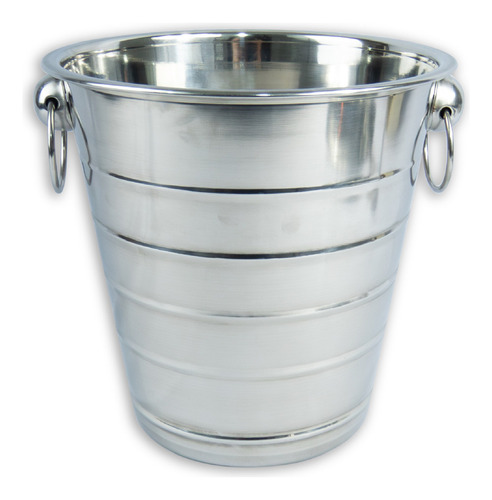 Champañera O Hielera Para Enfriar Botellas Color Plateado