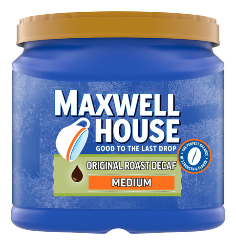 Maxwell House - Caf Molido De Tostado Medio Original Descafe