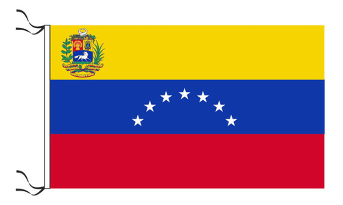 Bandera De Venezuela 7 Estrellas Estampada De 150 X 90 Cm