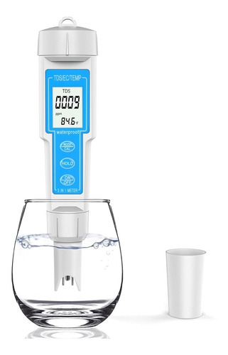 Tds Ec & Temp 3 En 1  Medidor Tester Digital Ppm