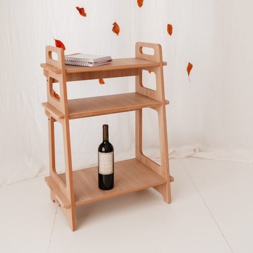 Imagen 2 de 10 de Estantería Madera Organizador Altura Botellas Envío Gratis