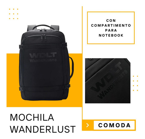 Mochila Travel Go Wanderlust Portanotebook Expandible Usb-c