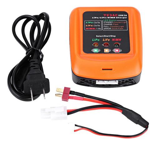 Cargador Balanceado Rc 25w 3a Para 2s/3s Lipo Life 1-8s Nimh
