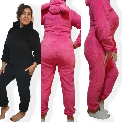 GENERICO Pijama Enterito Tedy Mujer Invierno Osito…