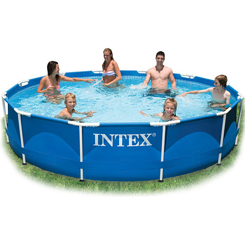 Piscina De Armação Intex 6.503l Estrutural Redonda Azul