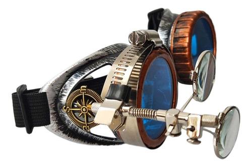 5 Mujeres Hombres Steampunk Gafas Fiesta Lupa Ocular Foto