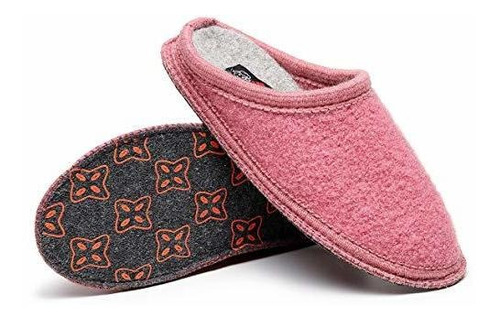 Zapatillas De Casa De Lana Hervida Para Mujer