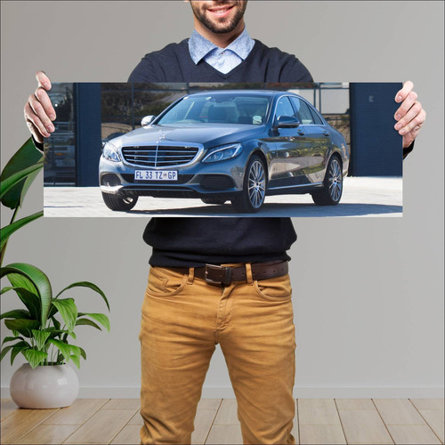 Cuadro 30x80cm Auto 2016 Mercedes Benz C Class P 641