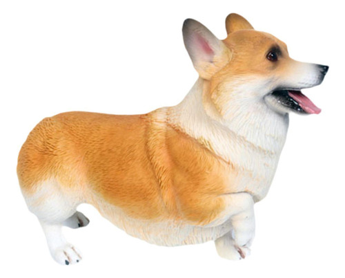 Cyt Estatua Perro Corgi, Figura Perro, Amarilla