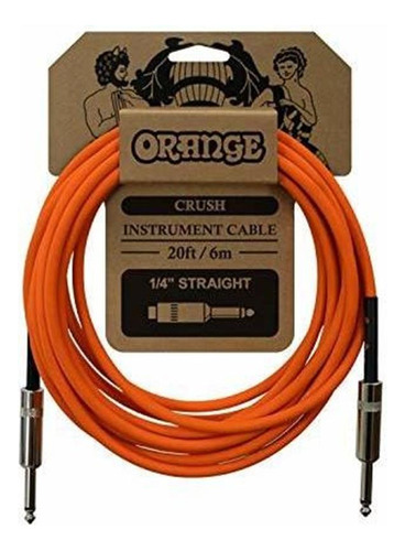Naranja Ca036 Crush Cable De Instrumento De 20 Pies, Rect