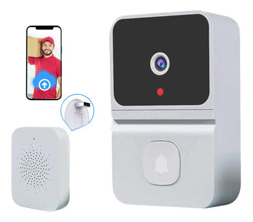 Cámara Visual Doorbell Smart Storage Cloud Con Batería De Ví