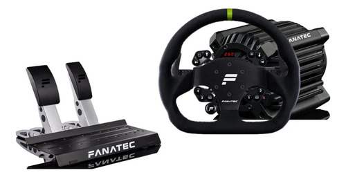 Kit Simulador Fanatec Couro Gt V2 Cs Dd 12nm Qr2 Pc E Xbox