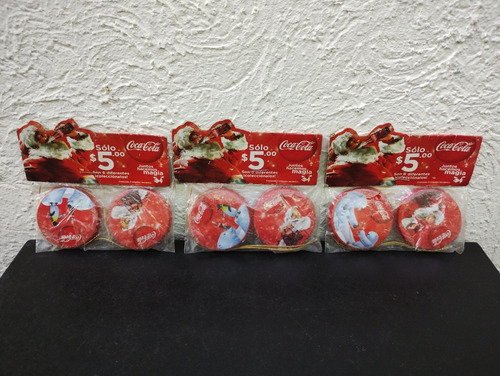 Colguijes Navideños Fichas Coca Cola Navidad 6pz Repetidos (Usado)